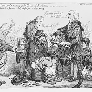 Doctor Sangrado curing John Bull of repletion-with the kind