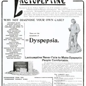 Doctors remedy use Lactopeptine reliving indigestion and dyspepsia