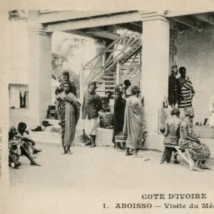 Doctors visit in Aboisso, Ivory Coast