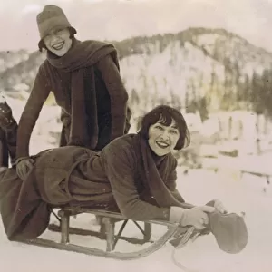 The Dolly Sisters in St Mortiz, 1927