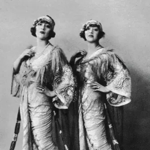 The Dolly Sisters wearing Lucile gowns