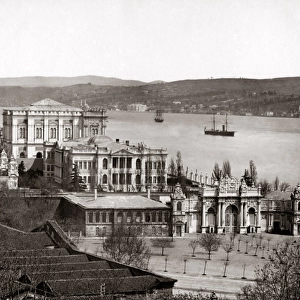 Dolmabache Palace, on the Bosphorous, Turkey, circa 1890