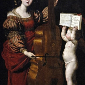 Domenico Zampieri (1581-1641). Saint Cecilia with an Angel