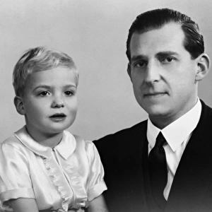 Don Juan de Borbon with his son, later King Juan Carlos I