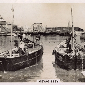 The Double Harbour of Mevagissy, Cornwall - Fishing Boats
