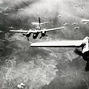 Douglas a-26 Invader bombers close to Bonn, Germany