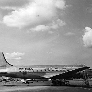 Douglas DC-4 SE-BBA Nordan of Swedish Air Lines at Bromm
