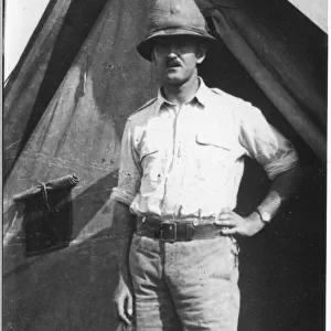 Dr N P Jewell at Bura Camp, Kenya, East Africa, WW1