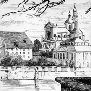 Drawing by Harold Auerbach, Solothurn, Switzerland