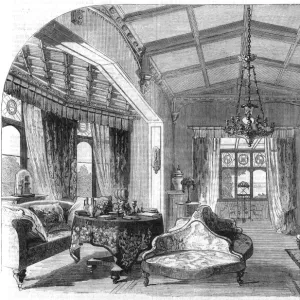 Print of The Drawing Room, St Clare, Isle of Wight Print of The Drawing Room, St Clare, Isle of Wight