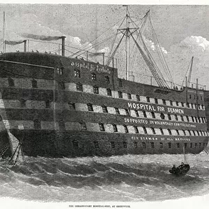 Dreadnought Hospital ship at Greenwich 1870