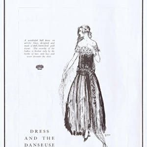 Dress and Danseuse - a sketch by Peres for a ball dress, 19