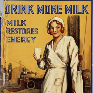 Drink More Milk poster