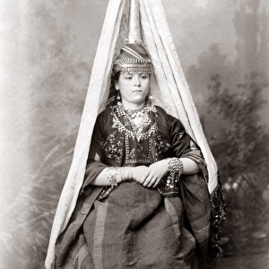 Druse bride, Mount Lebanon, circa 1880s