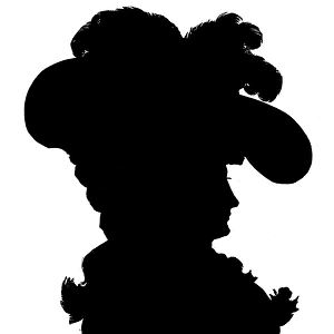 The Duchess of Devonshire in silhouette