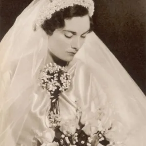 The Duchess of Gloucester on her wedding day