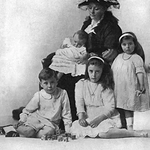 The Duchess of Norfolk and her children