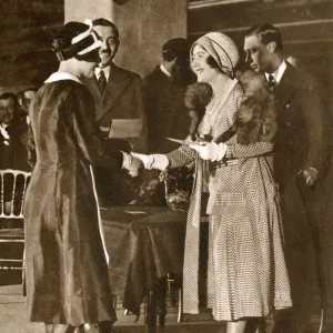 The Duchess of York presents an award to Nippy of the Year