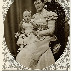 Duchess of York with toddler Prince Albert