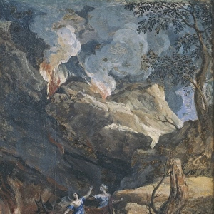 DUGHET, Gaspard (1615-1675). Orpheus and Eurydice