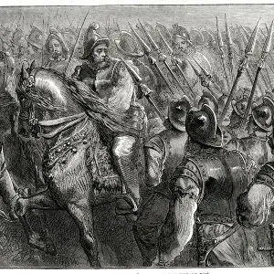 The Duke of Buckingham (George Villiers) and his army on the island of Re The Duke of Buckingham (George Villiers) and his army on the island of Re