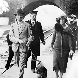 The Duke and Duchess of York - Glamis Railway Station