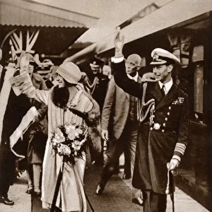 The Duke and Duchess of York leaving Maitland, NSW