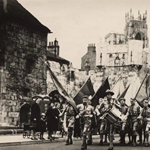 Dutch scouts marching, Exhibition Square, York