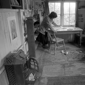 The Dylan Thomas writing shed at The Boathouse, Laugharne