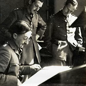 E. Hodgson, A. Heber-Percy, Jock Fletcher, Albuhera Barracks