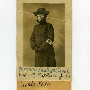 Early woman police officer, Mrs M B Crowle