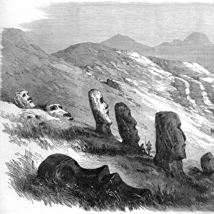 Easter Island stone heads