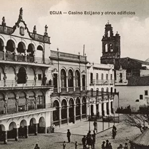 Ecija, Seville, Spain - Buildings on the Plaza de Espana