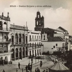 Ecija, Seville, Spain - Buildings on the Plaza de Espana