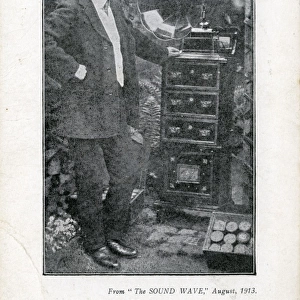 Edison Gem Phonograph Advert, Northampton, England