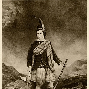 Edward VII in Highland clothing