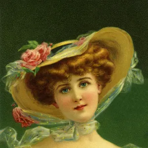 Edwardian lady with roses