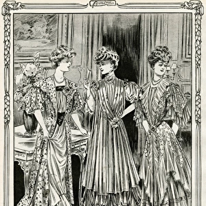 Edwardian women wearing teagowns 1905