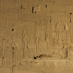 Egyptian Art. Dendera. Temple of Hathor. Deity in procession