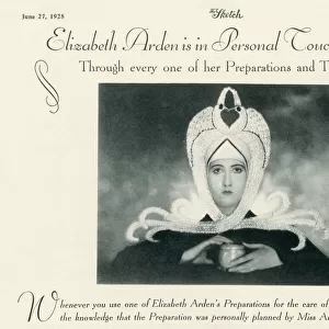 Elizabeth Arden is in Personal Touch with you. Photograph by Baron Adolph de Meyer for