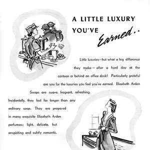 Elizabeth Arden Soaps advertisement, 1940