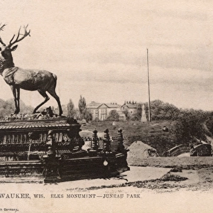 Elks Monument, Juneau Park, Milwaukee, Wisconsin, USA