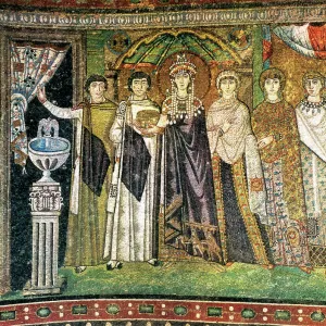 Empress Theodora. Basilica of Saint Vitale. Italy