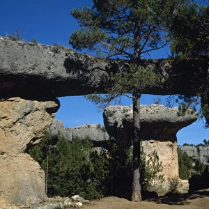 (Enchanted City). Province of Cuenca. View of the rock forma