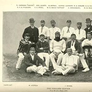 The England Cricket Team, Oval Test Match, 1886