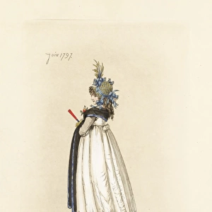 English woman in the fashion of June 1797