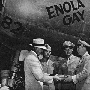 Enola Gay presented to the Smithsonian