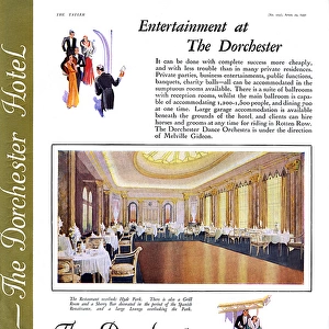 Entertainment at the newly opened Dorchester Hotel
