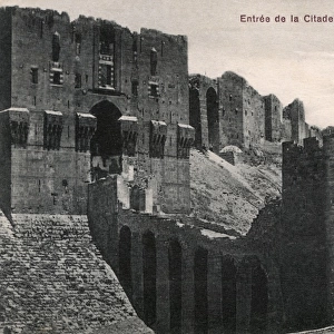 Entrance to the Citadel - Aleppo, Syria