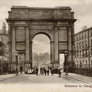 Entrance to Glasgow Green, Glasgow, Scotland